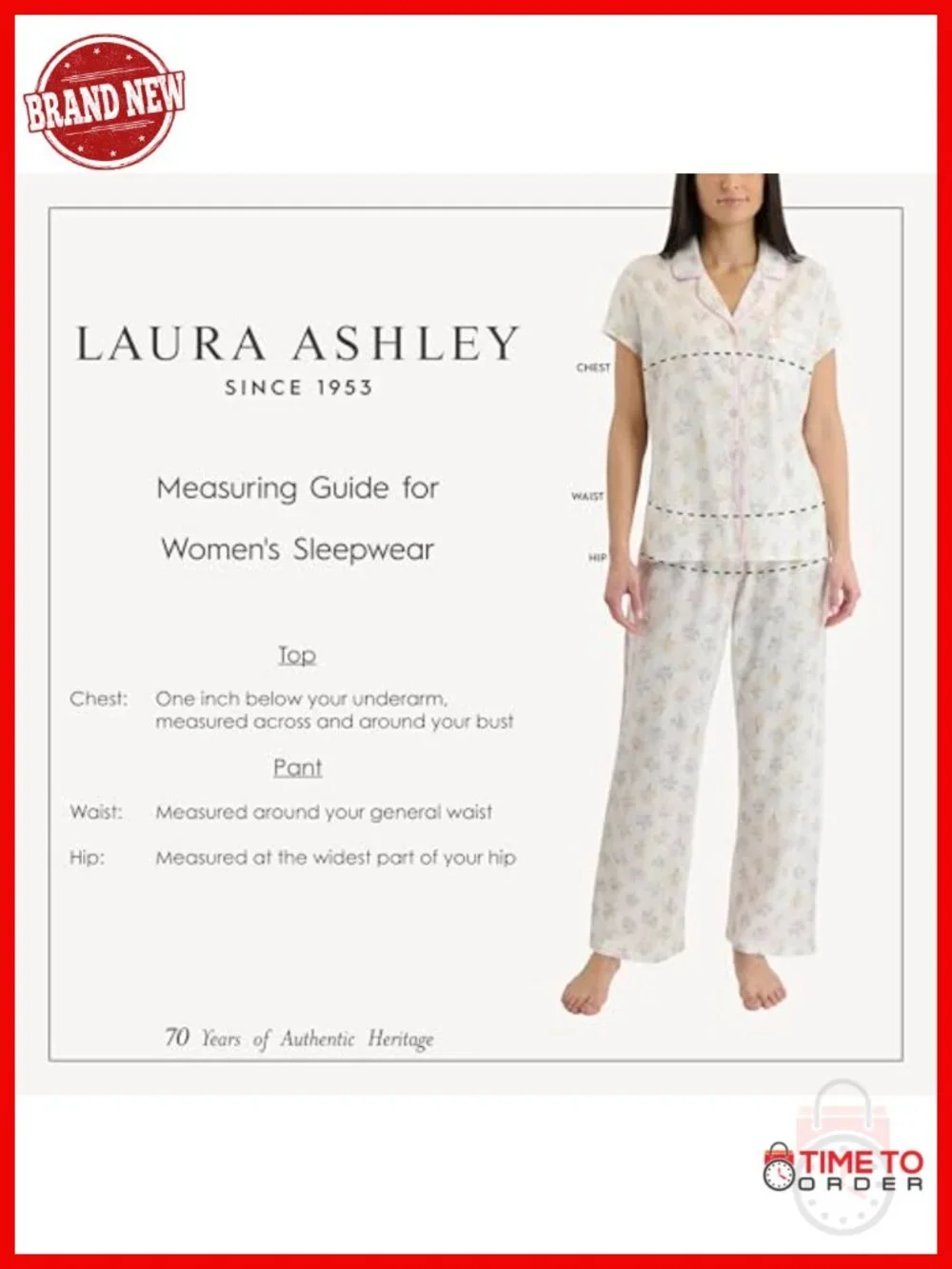 Women's Cotton Blend Notch Collar Button Down Pajama Set 2 Piece